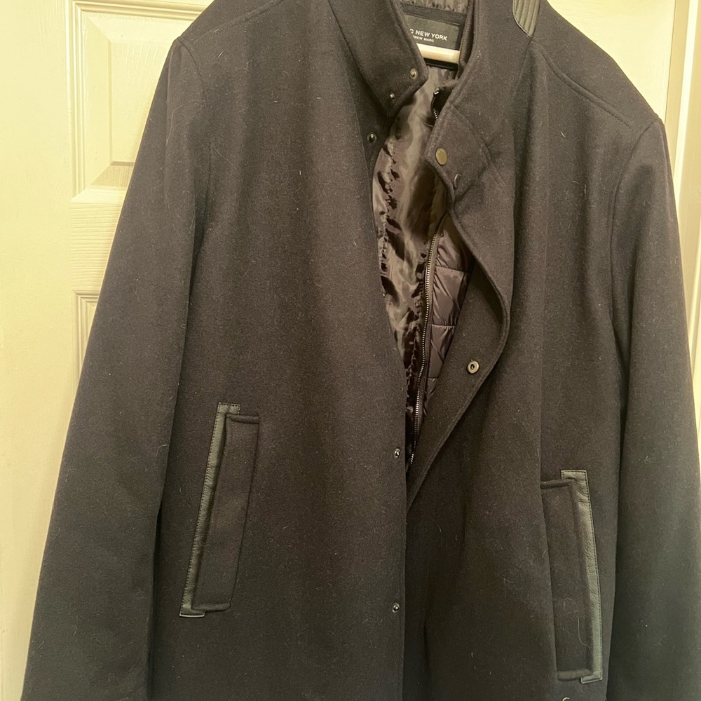 Marc New York Men's Black Pea Coat
